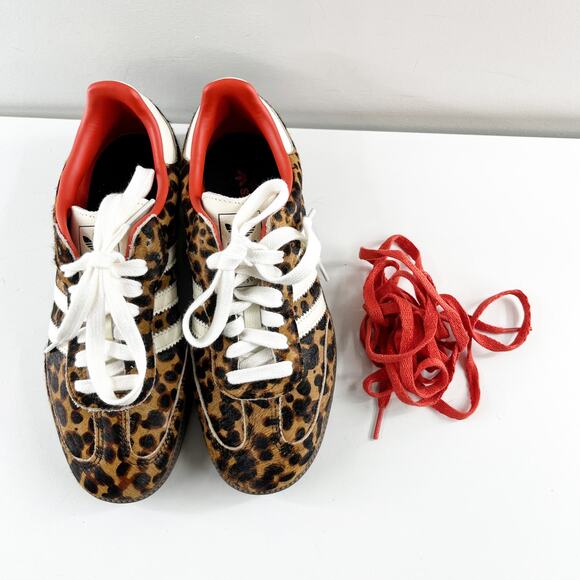 adidas samba Leopard Print Sneakers with Red and White Accents - Picture 7 of 7